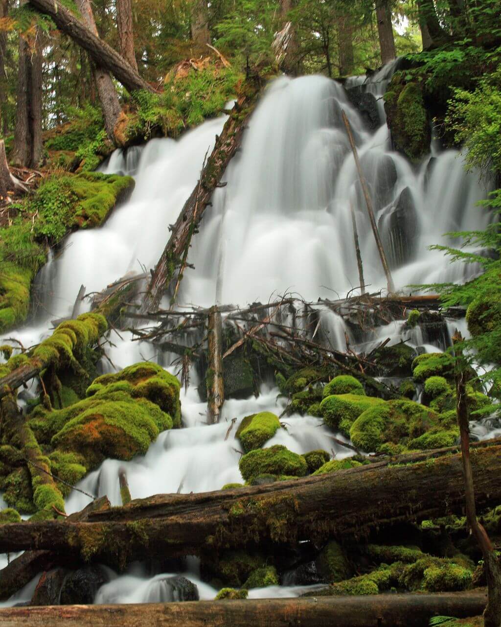 Campgrounds with 2024 waterfalls near me