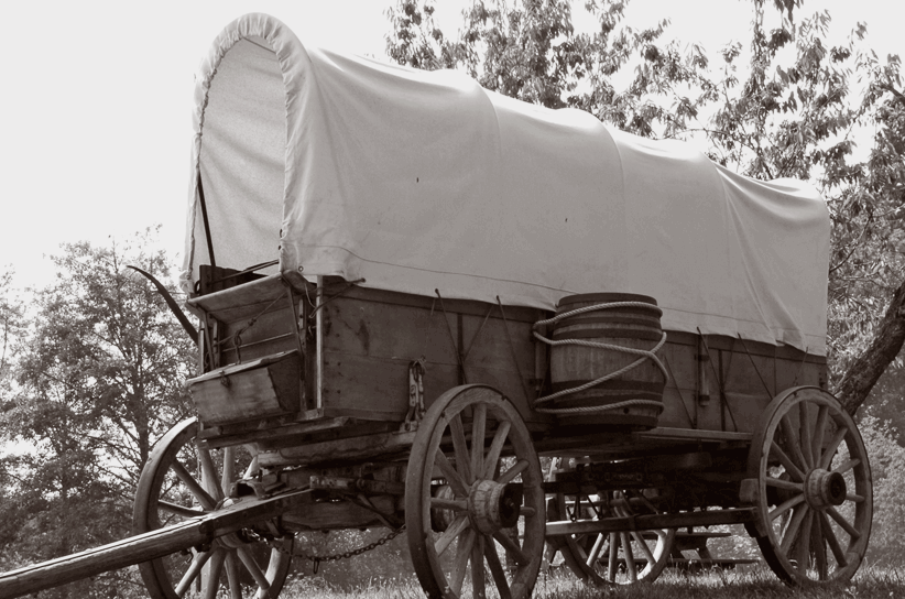 Rugged canvas wagon covers