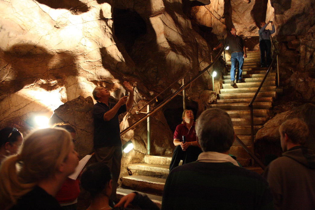 Tour the cave and hike a bit during the day, sleep under the stars at night.