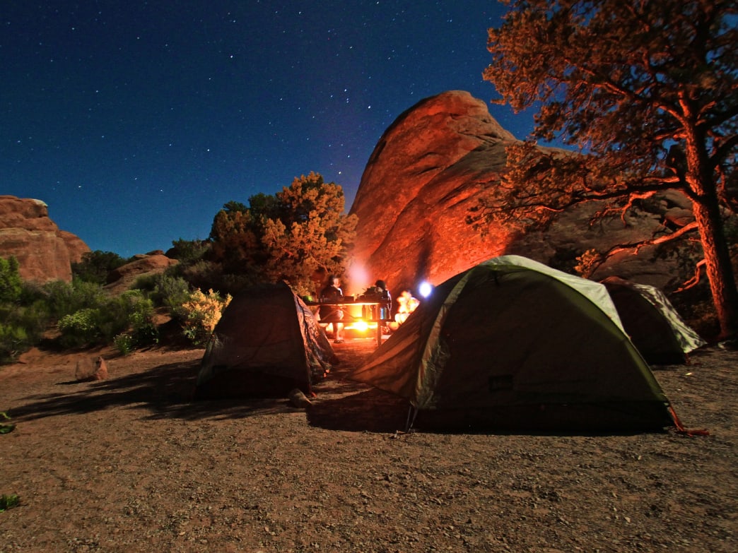 Campfire cooking in Colorado