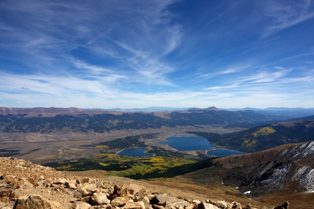 Summit views from Mount Elbert.