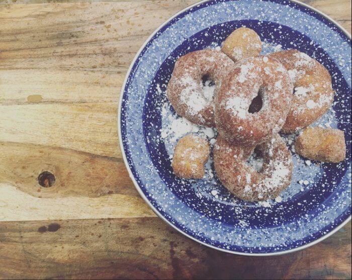 camping donuts dessert