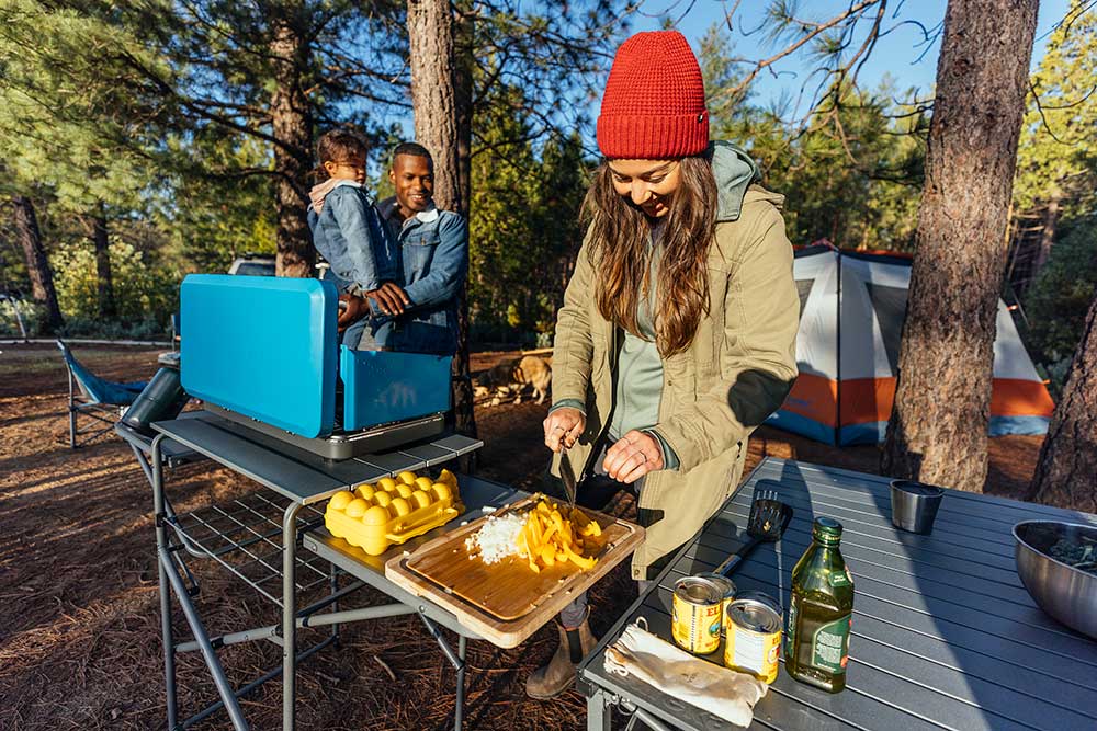 Outdoor Mobile Kitchen Portable Stove Camping Field Cooking Utensils  Camping Supplies Vehicle Self-driving Travel Equipment,Camping Kitchen