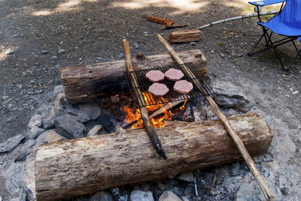 Campfire Burger: Cooking a Hamburger Over a Campfire - Clover Meadows Beef