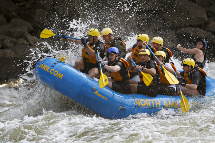 Whitewater river rafting